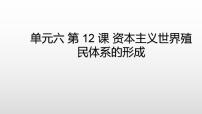 高中历史人教统编版(必修)中外历史纲要(下)第12课 资本主义世界殖民体系的形成	课文配套ppt课件