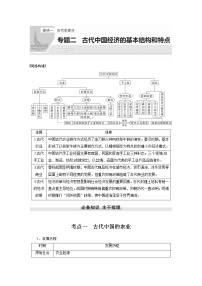 【最新】2022年高考历史二轮复习 第1部分 板块1 专题2 古代中国经济的基本结构和特点学案