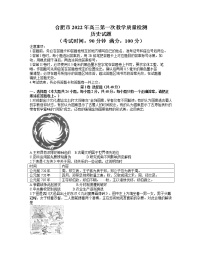 安徽省合肥市2021-2022学年高三上学期第一次教学质量检测历史试卷含答案