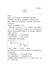 山东省泰安市2021-2022学年高一上学期期末考试历史含答案