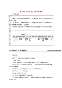 2021学年第11课 马克思主义的诞生与传播学案及答案