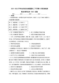 2021-2022学年山东省名校联盟高二下学期3月质量检测联合调考历史试题含解析