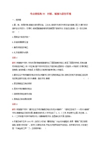 高考历史一轮复习考点规范练39村落城镇与居住环境含解析新人教版