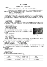 2022衡阳部分校高二下学期期末考试历史试卷含答案
