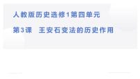 高中历史第四单元 王安石变法3 王安石变法的历史作用教案配套课件ppt