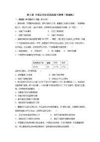 人教统编版选择性必修1 国家制度与社会治理第二单元 官员的选拔与管理第5课 中国古代官员的选拔与管理精品一课一练