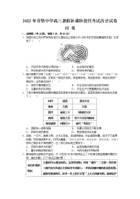 湖南省祁东县育贤中学2022-2023学年高三上学期暑假补课阶段性考试历史试题