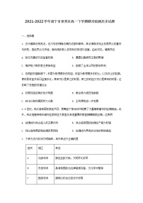 2021-2022学年广西壮族自治区南宁市青秀区高一下学期期末检测历史试题含答案