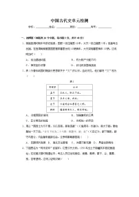 【备战2023高考】历史总复习——中国古代史单元检测(新教材专用)