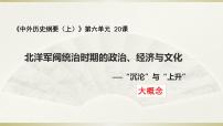 历史人教统编版第20课 北洋军阀统治时期的政治、经济与文化教学演示课件ppt