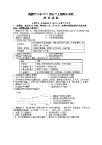 湖南省衡阳市第八中学2022-2023学年高二历史上学期期末考试试卷（Word版附答案）