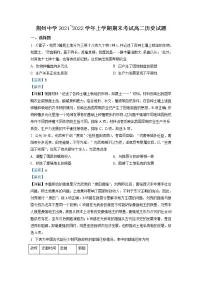2021-2022学年湖北省荆州中学高二上学期期末历史试题(解析版)