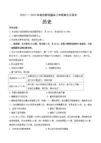 2022-2023学年河南省周口市高二上期期中质量检测历史试题（解析版）