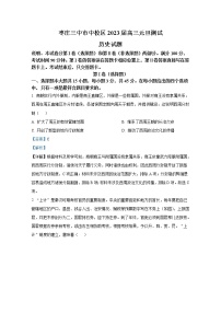山东省枣庄市第三中学2022-2023学年高三历史上学期1月月考试题（Word版附解析）