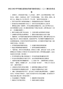 2022-2023学年湖北省新高考联考协作体高三（上）期末历史试卷（含答案解析）