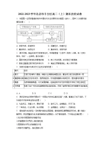 2022-2023学年北京市丰台区高二（上）期末历史试卷(含答案解析）