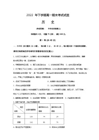 湖南省娄底市新化县2022-2023学年高一上学期期末考试历史试题