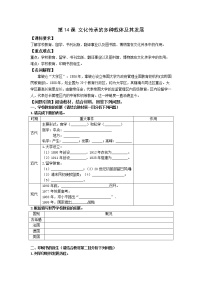高中历史人教统编版选择性必修3 文化交流与传播第六单元 文化的传承与保护第14课 文化传承的多种载体及其发展学案设计
