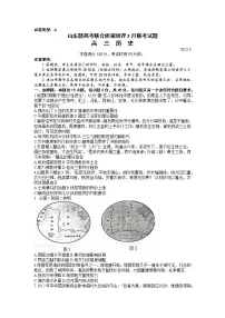 山东省2022-2023学年高三下学期3月新高考联合质量测评历史试题（含答案）