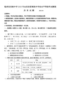 2023届山东省临沂市临沭县实验中学高三下学期5月模拟历史试题