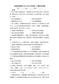 云南省曲靖市2022-2023学年高三三模历史试卷(含解析)