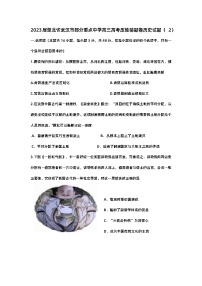 2023届湖北省武汉市部分重点中学高考压轴猜题卷历史试题（2）
