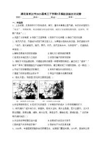 湖北省武汉市2023届高三下学期5月模拟训练历史试卷(含答案)