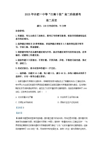 2022-2023学年安徽省合肥一中等江南十校高二5月阶段联考历史试题含解析