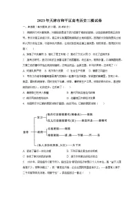 2023年天津市和平区高考历史三模试卷(含解析)