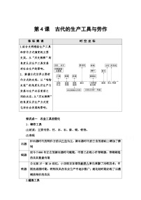 高中历史人教统编版选择性必修2 经济与社会生活第4课 古代的生产工具与劳作教案