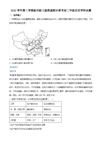 2023温州新力量联盟高二下学期期末联考历史试题含解析