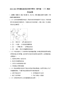 湖北省武汉市华中师范大学第一附属中学2022-2023学年高一下学期期末检测历史试题