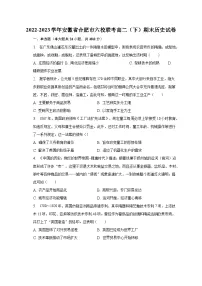 2022-2023学年安徽省合肥市六校联考高二(下)期末历史试卷(含解析)