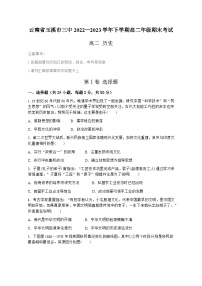 云南省玉溪第三中学2022-2023学年高二下学期期末考试历史试题