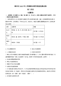 2023郴州高二下学期期末历史试卷含解析