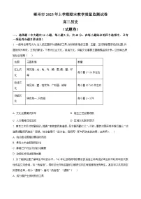 2023郴州高二下学期期末历史试卷含解析