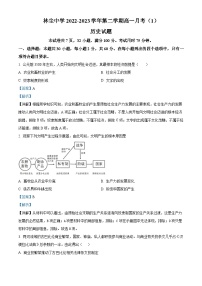 广东省茂名市化州市林尘中学2022-2023学年高一下学期第一次月考历史试题（解析版）