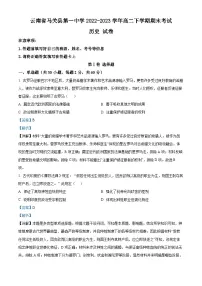 云南省文山州马关县第一中学2022-2023学年高二下学期期末考试历史试题(解析版)