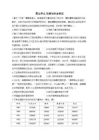 第五单元+交通与社会变迁 专练--2024届高考统编版历史一轮复习