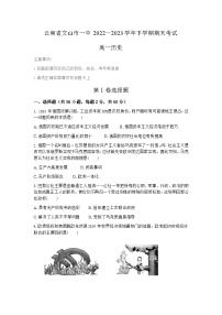 云南省文山市第一中学2022—2023学年高一下学期期末考试历史试题（含答案）