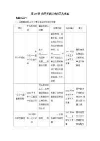 历史(必修)中外历史纲要(上)第29课 改革开放以来的巨大成就学案及答案