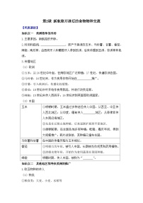 高中历史人教统编版选择性必修2 经济与社会生活第2课 新航路开辟后的食物物种交流学案设计