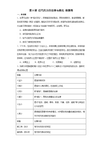 高中历史人教统编版选择性必修1 国家制度与社会治理第9课 近代西方的法律与教化课时练习