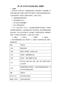 高中历史人教统编版选择性必修1 国家制度与社会治理第9课 近代西方的法律与教化课时练习