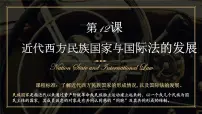 高中历史人教统编版选择性必修1 国家制度与社会治理第12课 近代西方民族国家与国际法的发展同步达标检测题