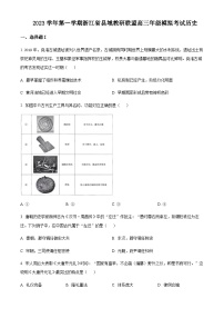 2024届浙江省县域教研联盟高三上学期12月模拟考试历史解析版