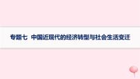 适用于新高考新教材专题版2024版高考历史二轮复习专题整合专题7中国近现代的经济转型与社会生活变迁课件