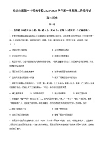 2023-2024学年广东省汕头市潮阳一中明光学校高二上学期第二阶段考试历史试题含答案