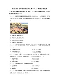 2022-2023学年北京市大兴区高一上学期期末历史试卷