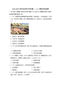 2022-2023学年北京市大兴区高一上学期期末历史试卷